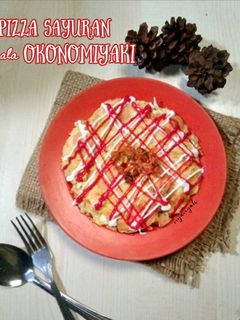 Foto resep Pizza sayuran ala Okonomiyaki