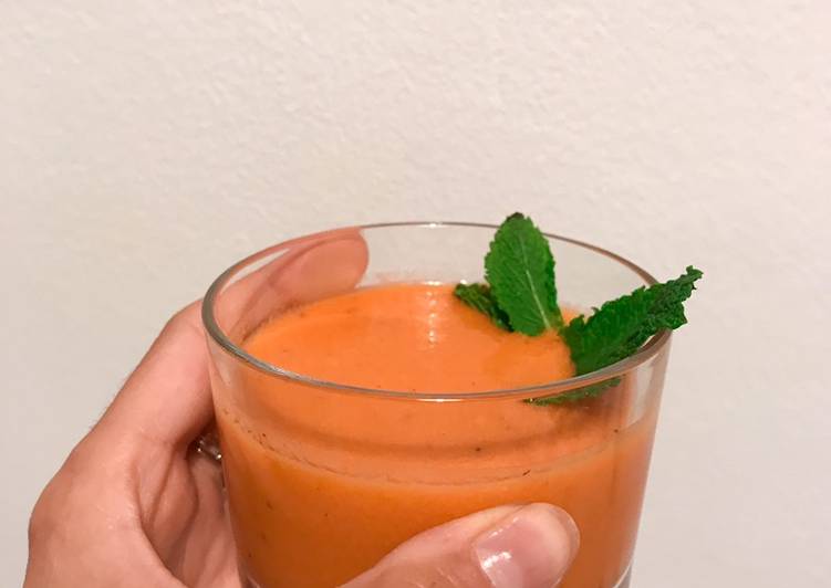 Gazpacho de fresas