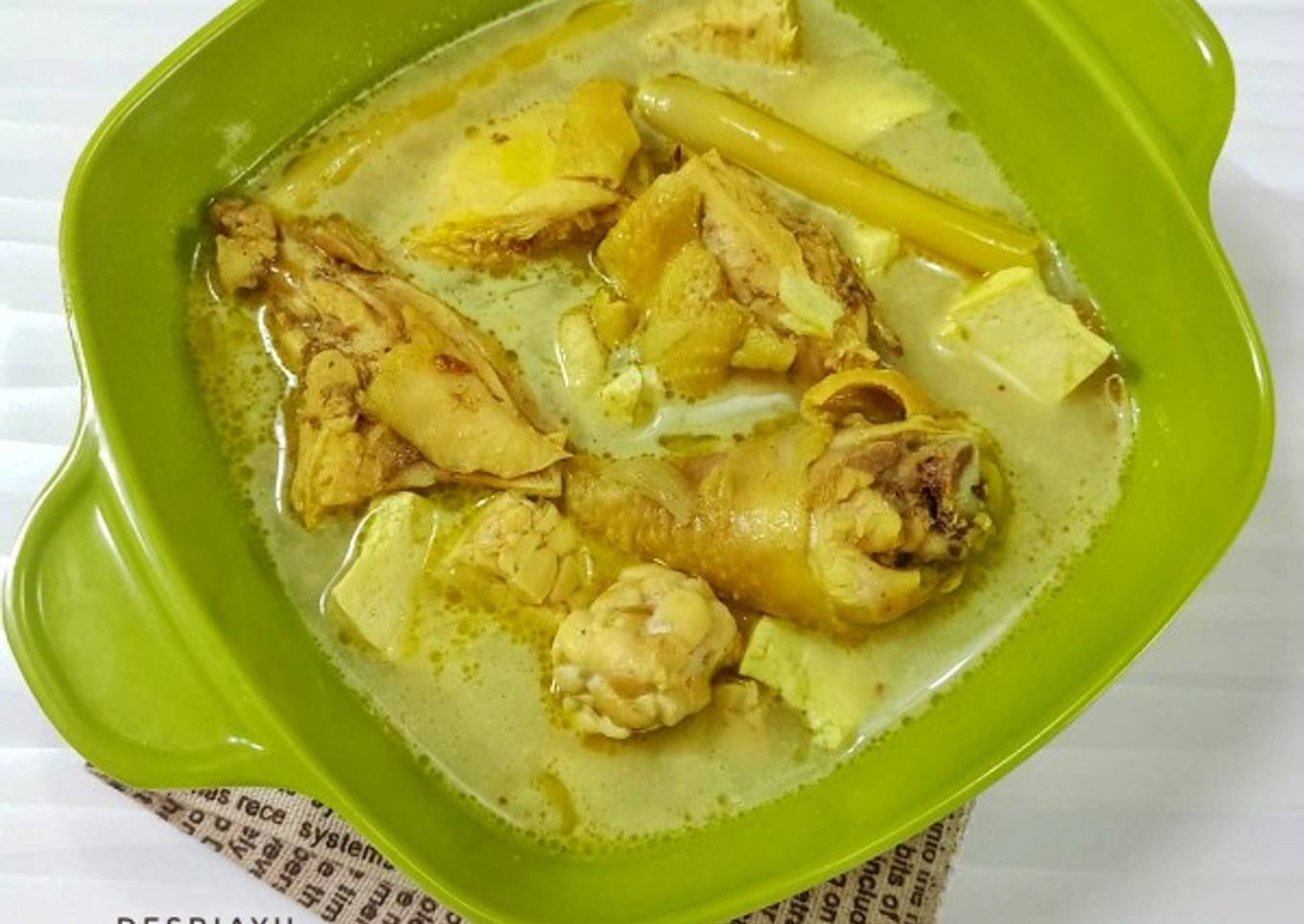 Opor Ayam Tahu Tempe