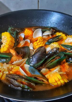 Foto resep Seafood mix saos padang