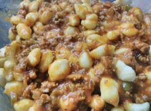 Una foto de Ñoquis de puré de papa instantáneo🍠🍠