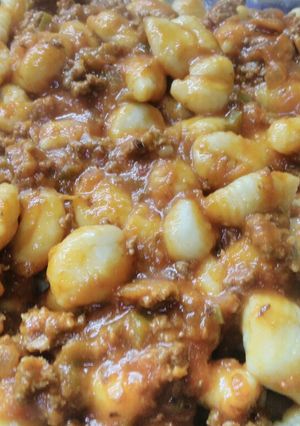 Una foto de Ñoquis de puré de papa instantáneo🍠🍠