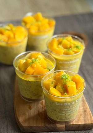 芒果奇亞籽布丁 的食譜成品照片