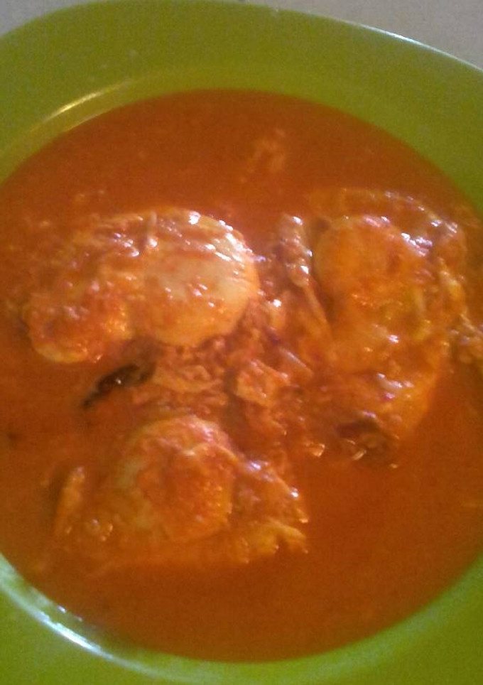Foto resep Caplok gulai telur