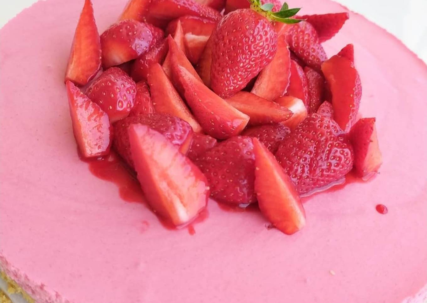 Gâteau de mousse à la fraise 🍓