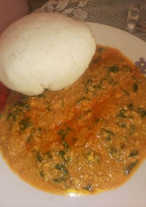 A picture of Soyabeans soup.