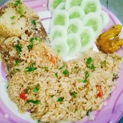 A picture of Mutton white pulao.
