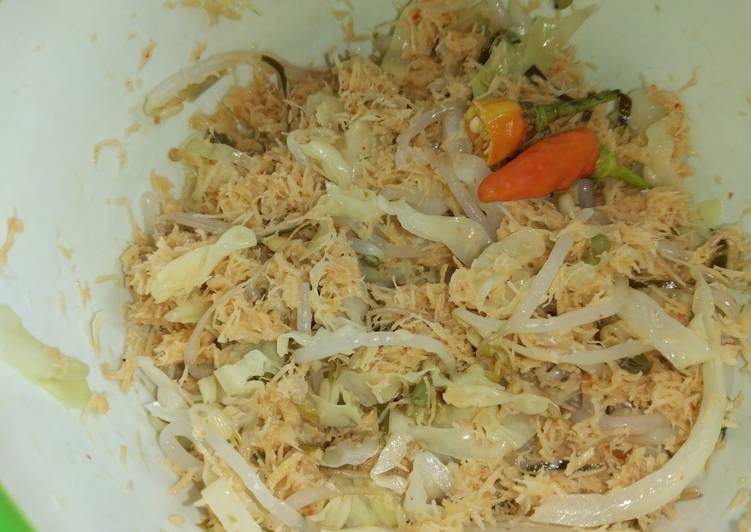 Anti Ribet, Memasak Urap tauge kubis untuk pemula