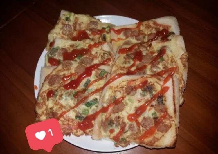 Bumbu Pizza mini roti tawar😋 | Cara Buat Pizza mini roti tawar😋 Yang Sempurna