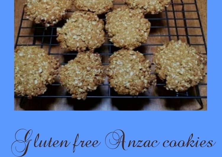 Gluten free Anzac cookies