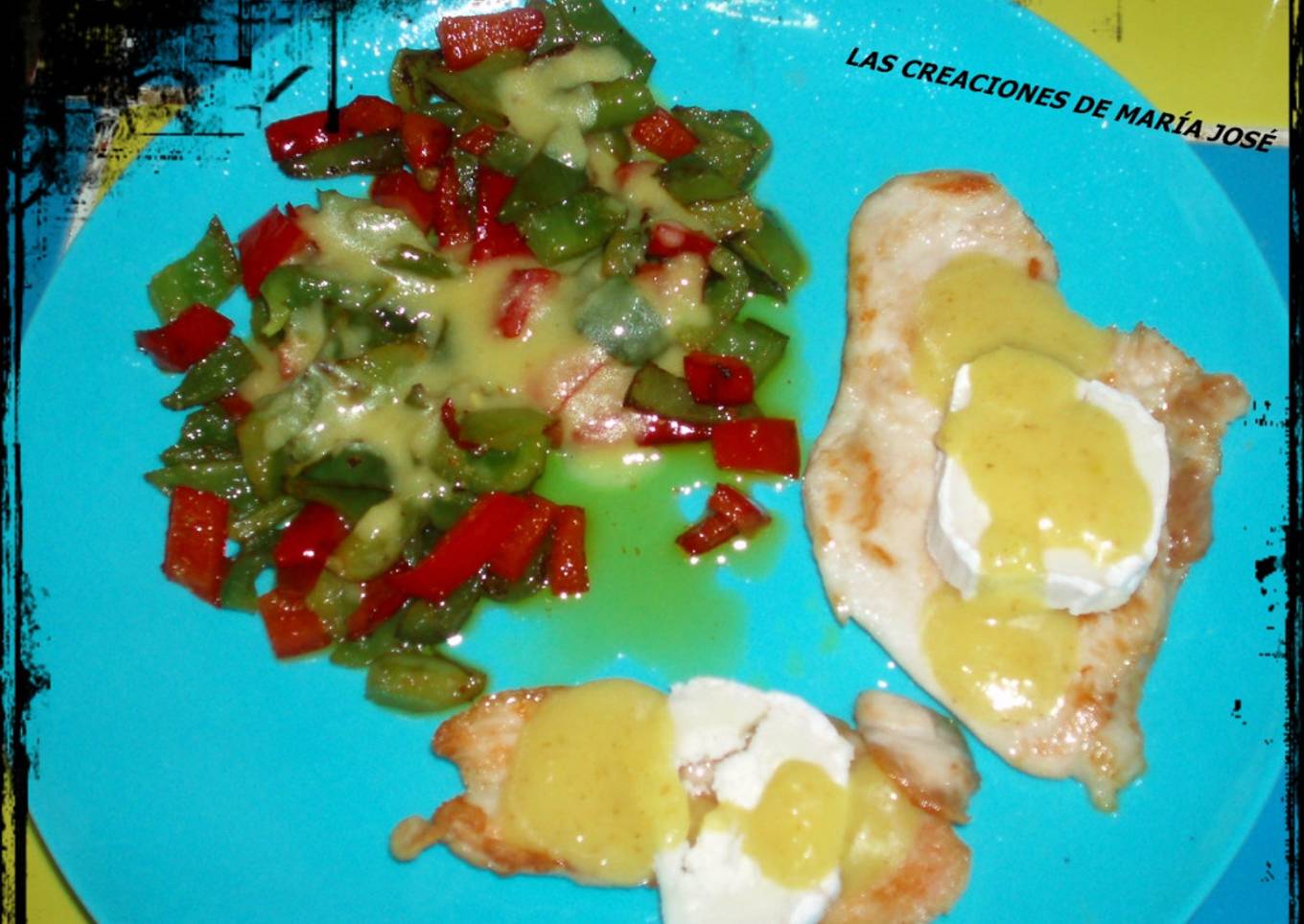 Pechugas con pimientos al curry