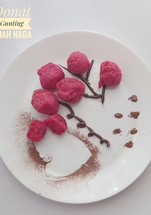 Foto resep Donat Gunting Buah Naga