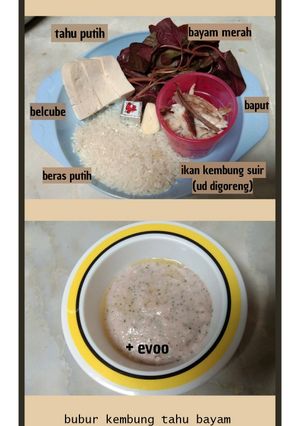 Foto resep Bubur Kembung Tahu Bayam (mpasi 7m+)