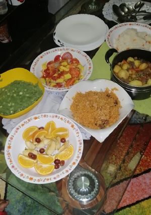 A picture of Pilau beef.