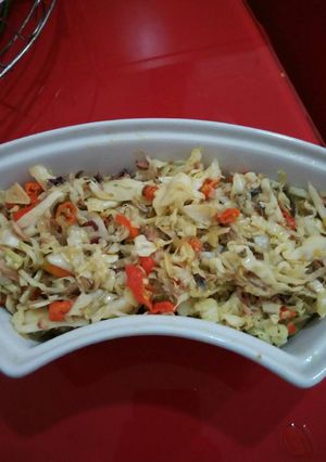 Foto resep Ikan asin peda tumis kol(pedas)