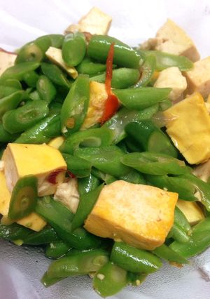 Foto resep Tumis buncis tahu kuning 🍲