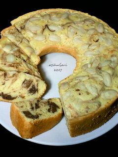 Foto resep Bolu Marmer Keju Coklat Panggang