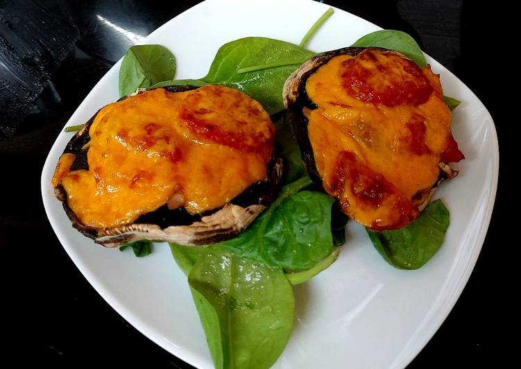 Recipe of Ultimate My Ham,Cheese +Tomato Stuffed Mushroom. 🥰