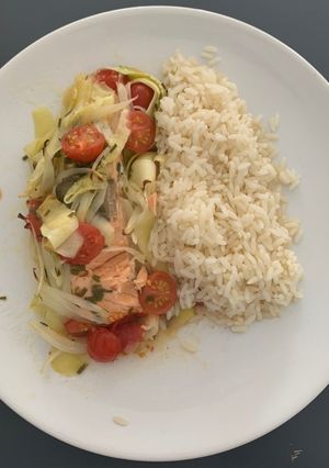 Une photo de Papillotte de saumon