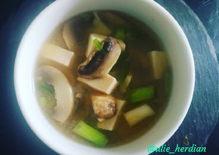 Rahasia Bikin Jamur, tofu, miso soup 5 bahan ajah, Paling Enak