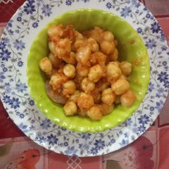 A picture of Masala chana.