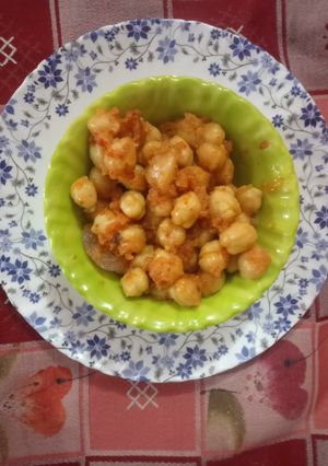 A picture of Masala chana.
