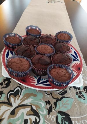 Una foto de Muffins de algarroba