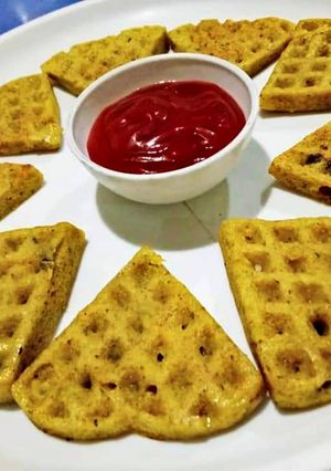 A picture of Mix daal waffles.