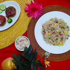 A picture of Egg fried rice 🇨🇳🇨🇳.