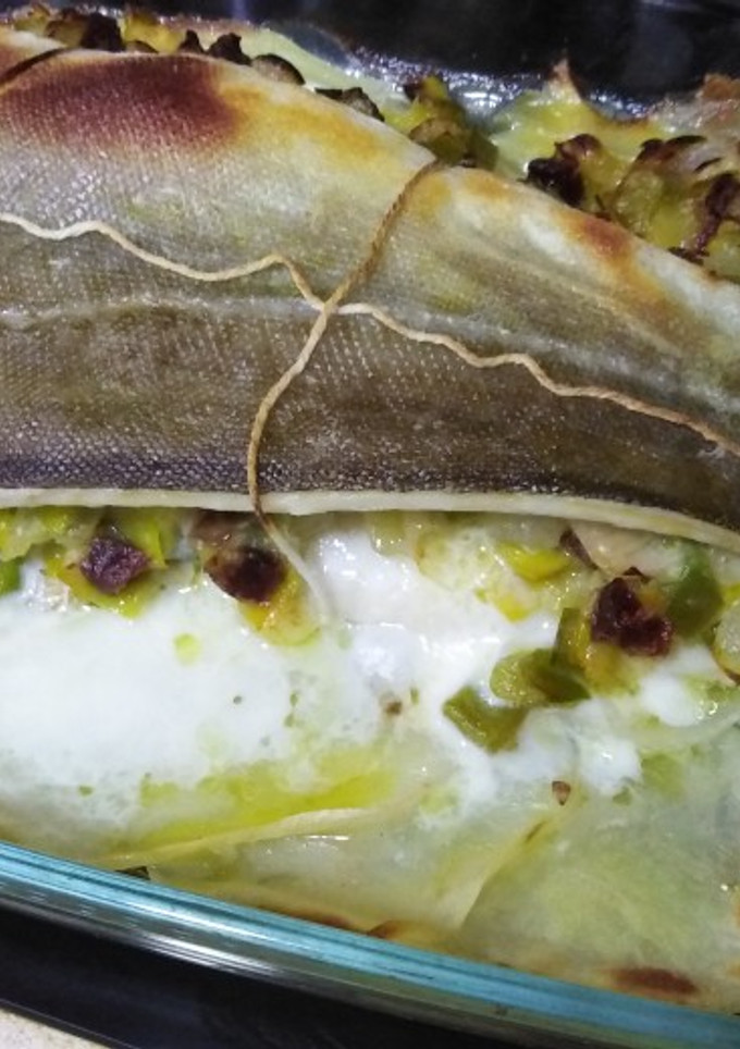 Una foto de Colita de bacalao rellena