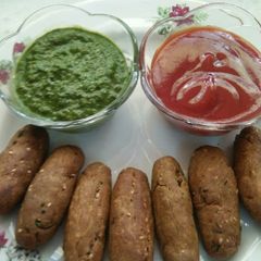 Palak Corn Muthiyas A picture of Palak Corn Muthiyas.
