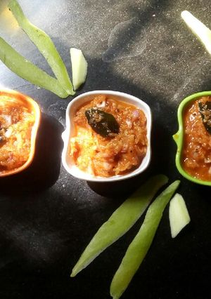 A picture of Kairi-kanda chutney.