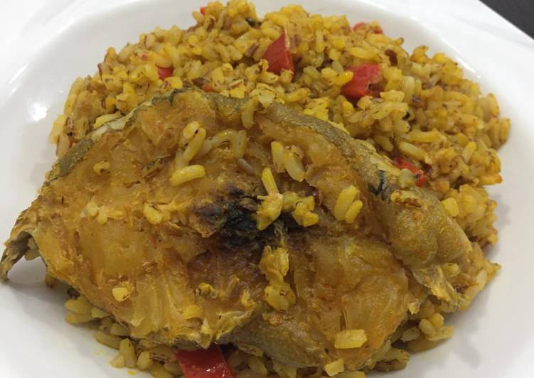 Special native rice with stockfish