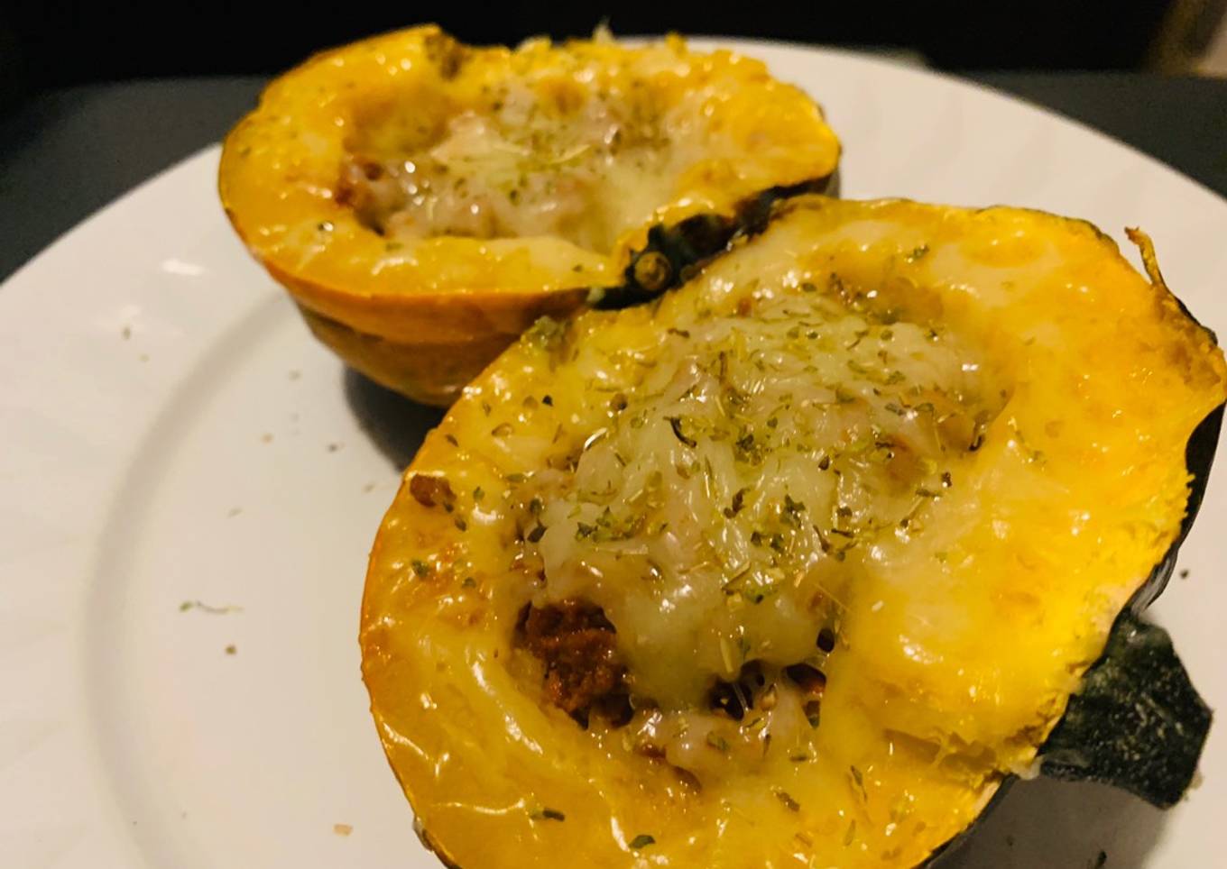 Calabaza de bellota al horno/Acorn Squash