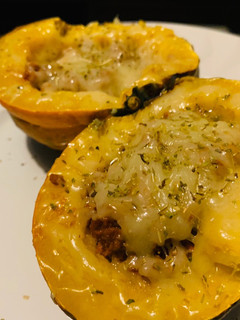 Una foto de Calabaza de bellota al horno/Acorn Squash