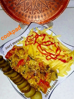 عکسی از دستور خوراک قارچ و سیب زمینی