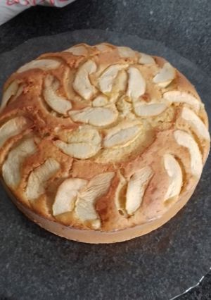 Foto de Bolo de iogurte e maçã
