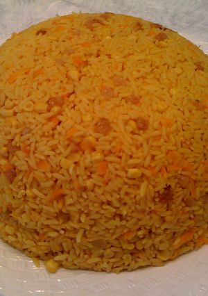 صورة لوصفة طريقة عمل الارز الاصفر