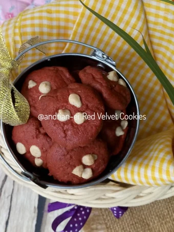 Cara Mudah Membikin Resep Red Velvet Cookies #day13 yang Lezat Sekali Anti Ribet, Lezat Sekali