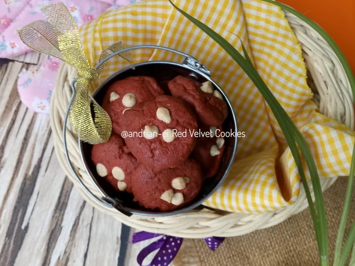 Cara Mudah Membikin Resep Red Velvet Cookies #day13 yang Lezat Sekali Anti Ribet, Lezat Sekali