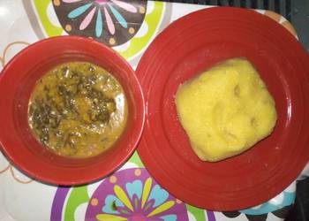 How to Prepare Delicious Bitterleaf soup with yellow garri
