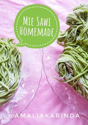 Foto resep Mie Sawi Homemade