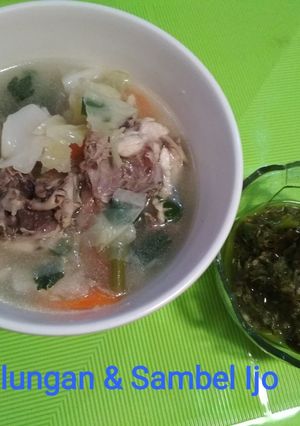 Foto resep Sop Balungan + Sambal Ijo