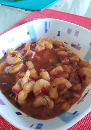 Una foto de Ceviche de camarón! 🍤