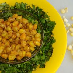 A picture of Crispy cheesy corn poppers.