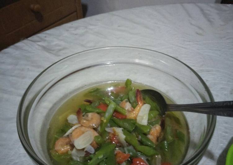 Tumis rawit udang n buncis