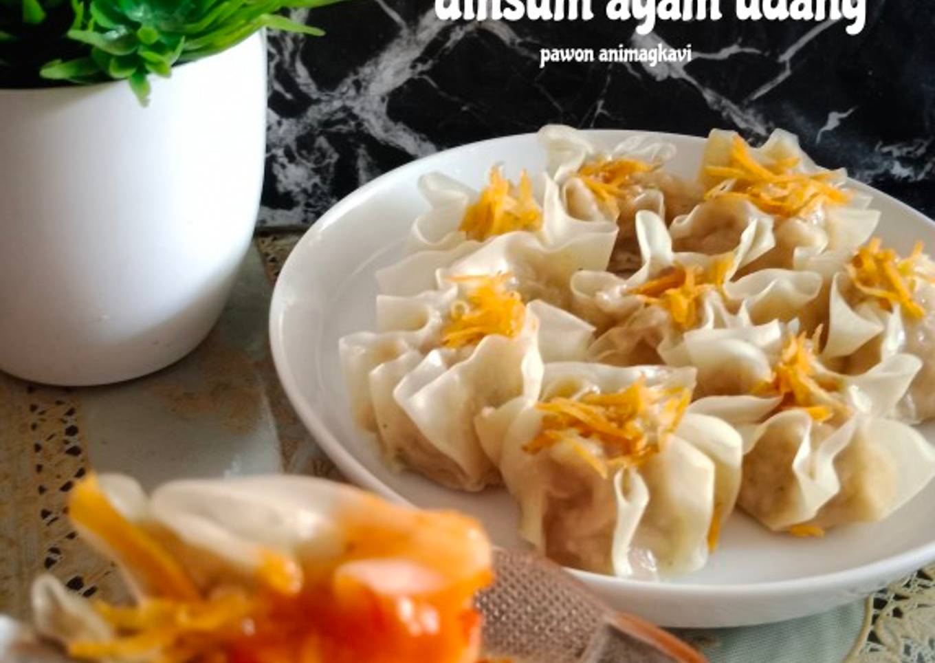 401# Dimsum ayam udang dengan sambal bangkok