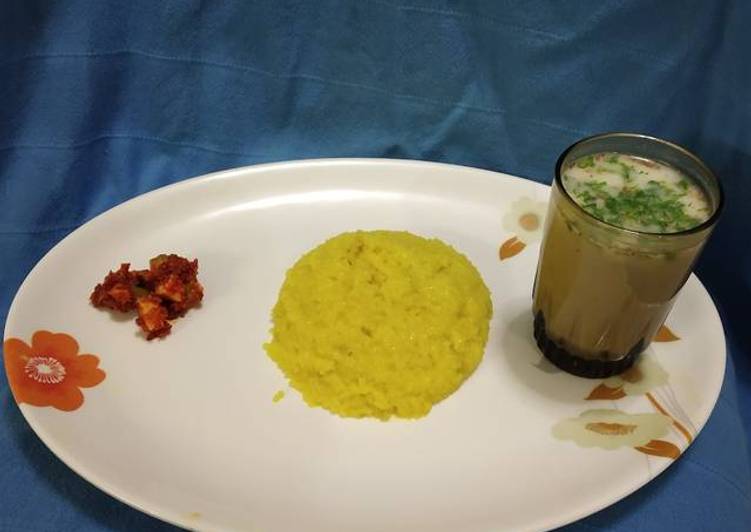 Steps to Make Perfect Plain Khichdi with Buttermilk