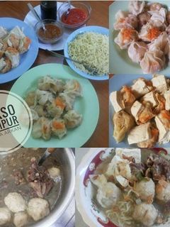 Foto resep Bakso komplit siomay ayam udang