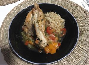 Una foto de Pollo a la cacerola